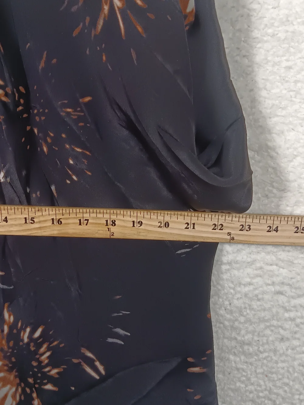 Ulla Johnson Dress Womens 6 Black Silk Midi Flowy Abstract Cover Up - Picture 10 of 11